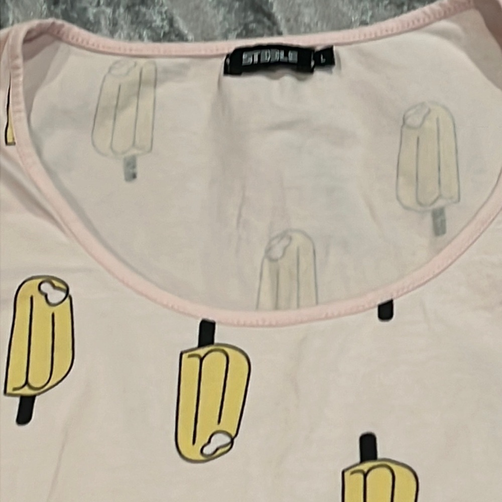 Steel right side up upside down popsicle gay themed tank  large